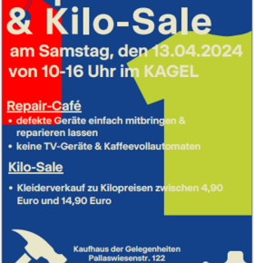 Repair-Café & Kilo-Sale im KAGEL: