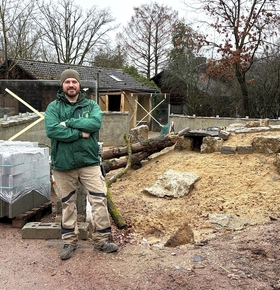 Gärtner im Zoo Vivarium