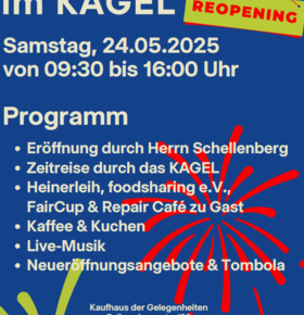Wiedereröffnung im KAGEL: